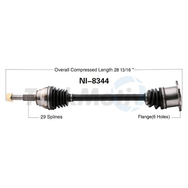 Surtrack Axle Cv Axle Shaft, Ni-8344 NI-8344 - main